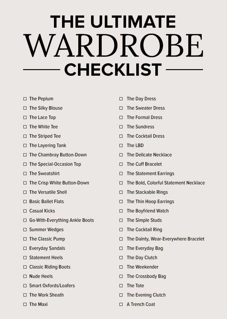 The+Ultimate+Wardrobe+Checklist