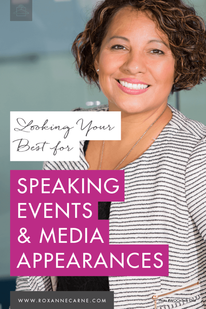 Learn top tips on looking your best for speaking events & media appearances! - Roxanne Carne | Personal Stylist
