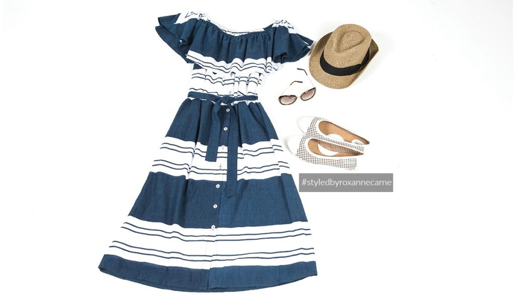 The Striped Summer Dress Look - Styled by Roxanne Carne | Personal Stylist for REVEAL Magazine