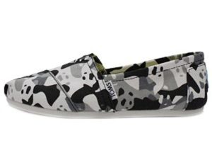 Buy Toms Panda Camo Shoes to help support WildAid and the giant panda!