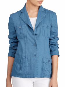 Stay cool in the office with this cute summer linen jacket from Ralph Lauren. It's perfect for casual summer corporate attire! ~ Roxanne Carne | Personal Stylist