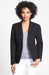 Vince Camuto's cotton blazer is a wardrobe staple for work summer attire. Add one to your closet today! ~ Roxanne Carne | Personal Stylist